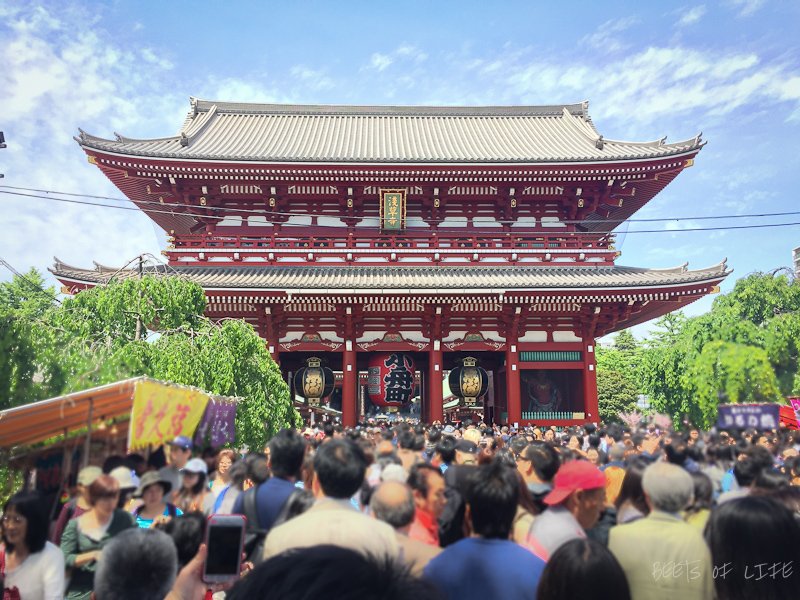 Sensoji temple - a lovely area to explore as long as you avoid the Golden Week
