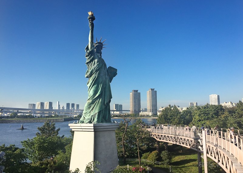 Statue of Liberty in Odaiba, Japan