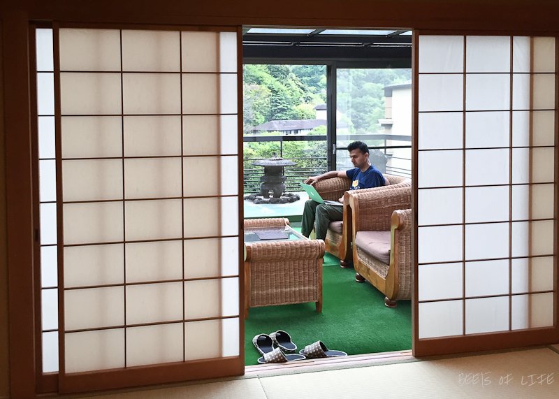 Ryokan in Hakone - sun room