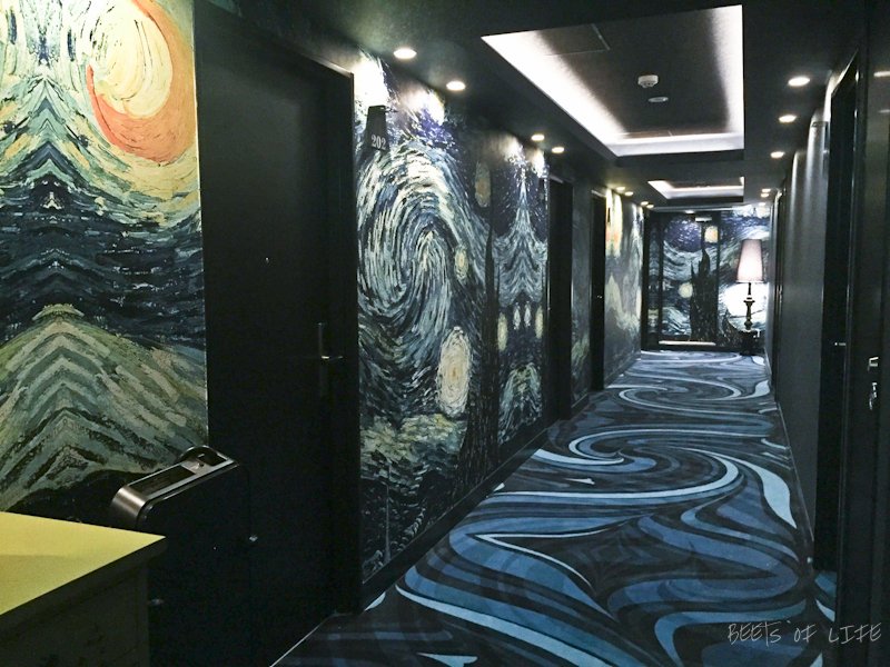 Our lovely Picasso inspired hotel floor in Akasaka